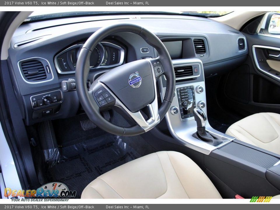 Soft Beige/Off-Black Interior - 2017 Volvo V60 T5 Photo #16