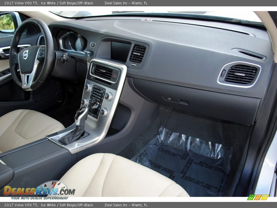 2017 Volvo V60 T5 Ice White / Soft Beige/Off-Black Photo #19