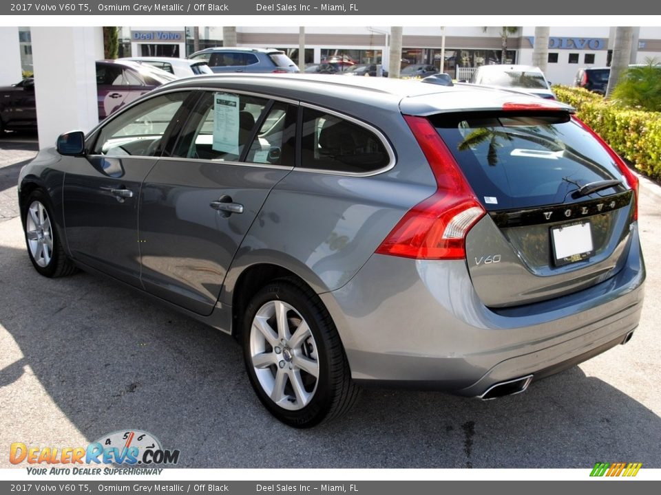 2017 Volvo V60 T5 Osmium Grey Metallic / Off Black Photo #6