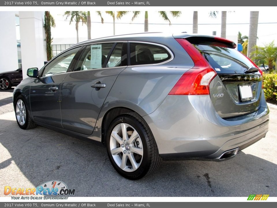 2017 Volvo V60 T5 Osmium Grey Metallic / Off Black Photo #7