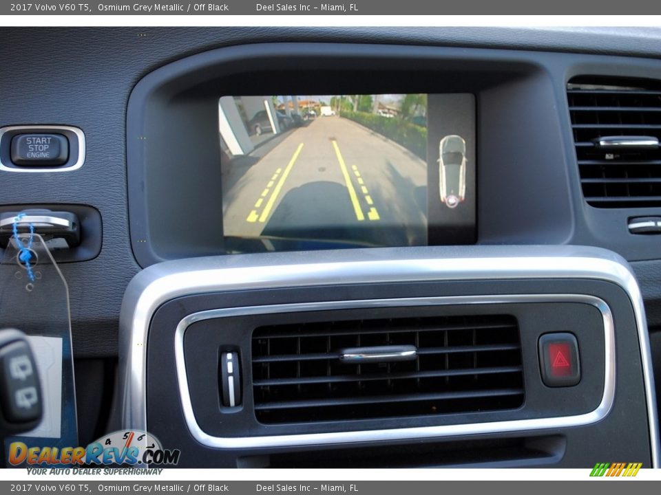 2017 Volvo V60 T5 Osmium Grey Metallic / Off Black Photo #18