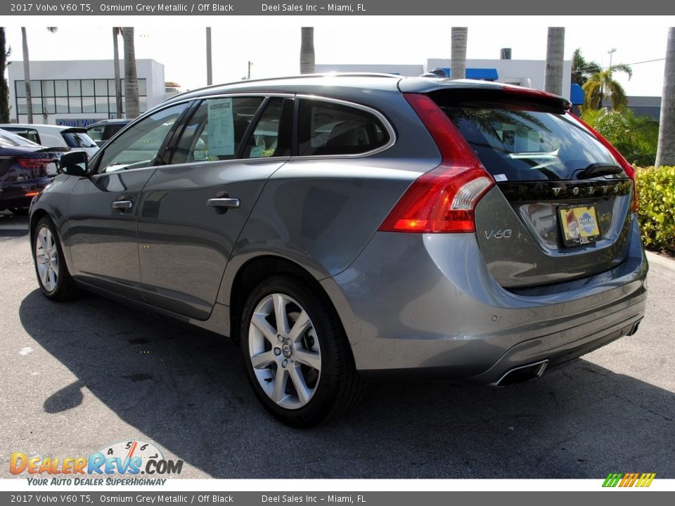 2017 Volvo V60 T5 Osmium Grey Metallic / Off Black Photo #7