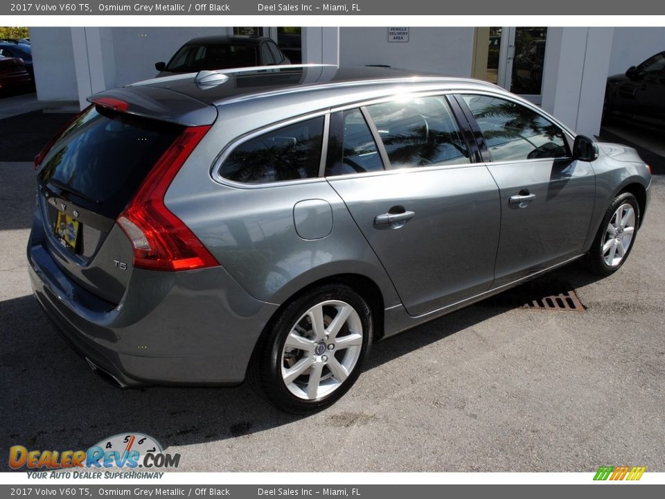 2017 Volvo V60 T5 Osmium Grey Metallic / Off Black Photo #9