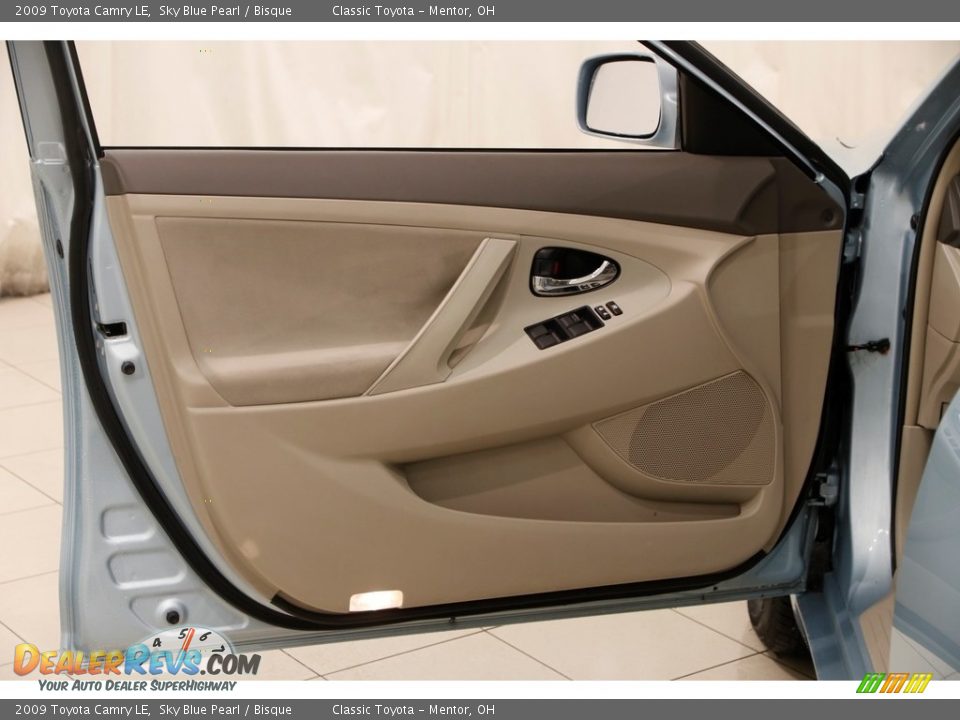 2009 Toyota Camry LE Sky Blue Pearl / Bisque Photo #4