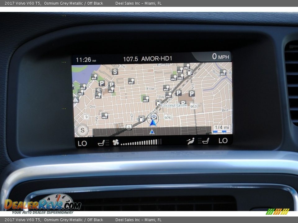 2017 Volvo V60 T5 Osmium Grey Metallic / Off Black Photo #18