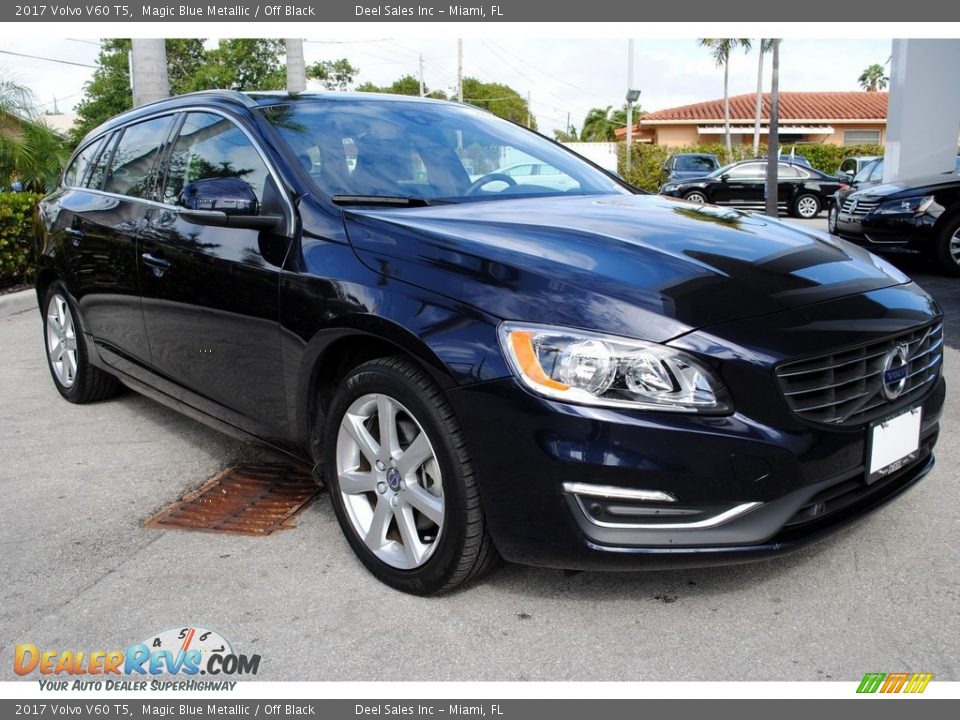 2017 Volvo V60 T5 Magic Blue Metallic / Off Black Photo #2