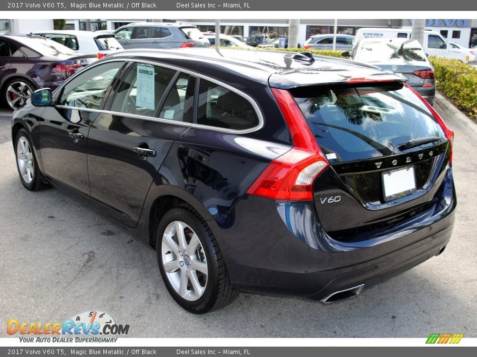 2017 Volvo V60 T5 Magic Blue Metallic / Off Black Photo #6