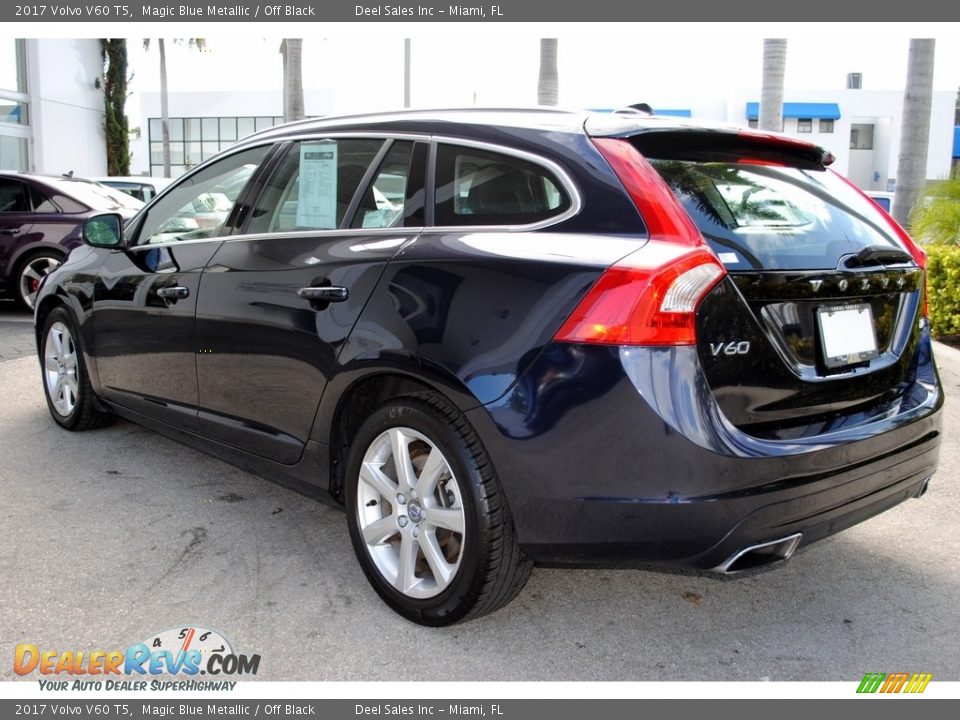 2017 Volvo V60 T5 Magic Blue Metallic / Off Black Photo #7
