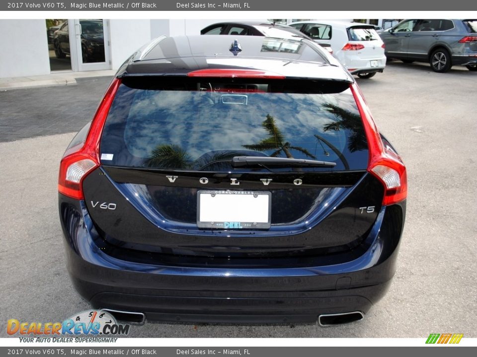 2017 Volvo V60 T5 Magic Blue Metallic / Off Black Photo #8