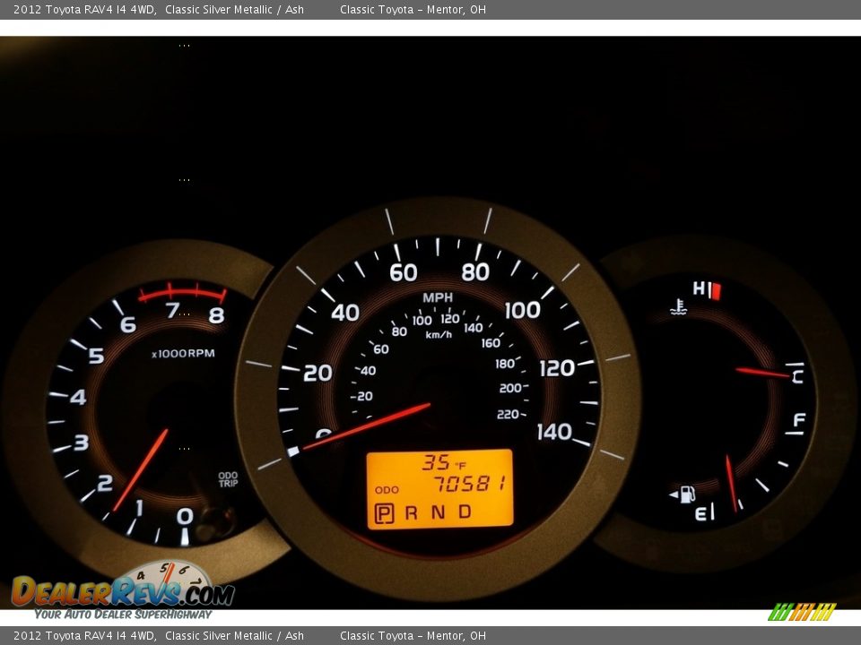 2012 Toyota RAV4 I4 4WD Classic Silver Metallic / Ash Photo #8