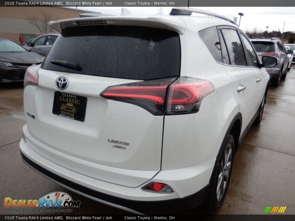 2018 Toyota RAV4 Limited AWD Blizzard White Pearl / Ash Photo #2