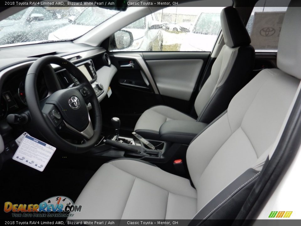 2018 Toyota RAV4 Limited AWD Blizzard White Pearl / Ash Photo #3