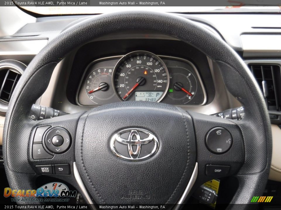 2015 Toyota RAV4 XLE AWD Pyrite Mica / Latte Photo #20