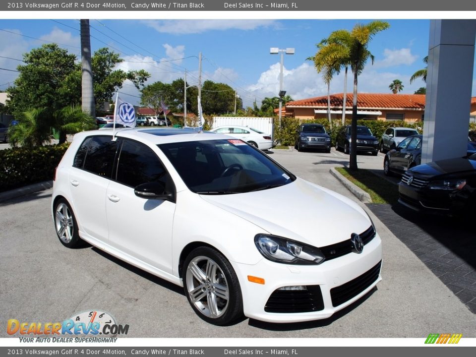 2013 Volkswagen Golf R 4 Door 4Motion Candy White / Titan Black Photo #1