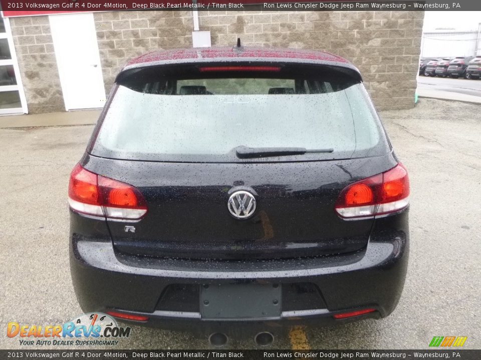 2013 Volkswagen Golf R 4 Door 4Motion Deep Black Pearl Metallic / Titan Black Photo #4