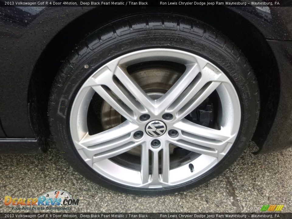 2013 Volkswagen Golf R 4 Door 4Motion Deep Black Pearl Metallic / Titan Black Photo #9
