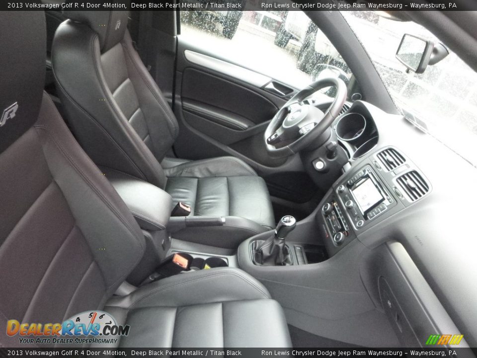 2013 Volkswagen Golf R 4 Door 4Motion Deep Black Pearl Metallic / Titan Black Photo #10