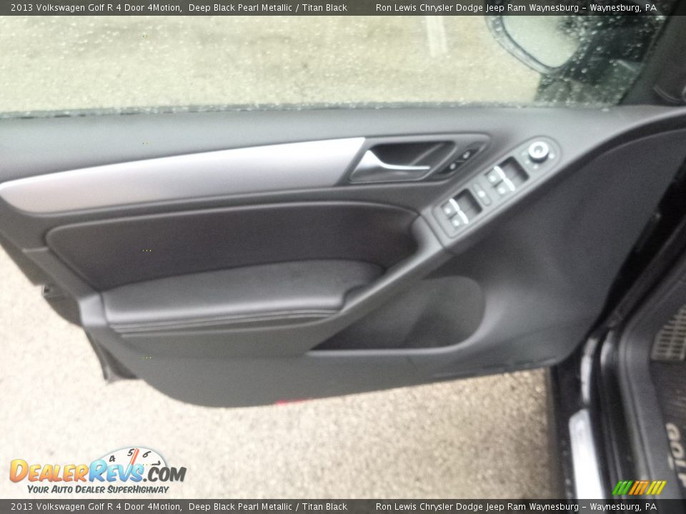 2013 Volkswagen Golf R 4 Door 4Motion Deep Black Pearl Metallic / Titan Black Photo #14