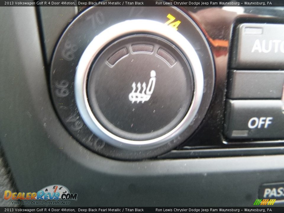 2013 Volkswagen Golf R 4 Door 4Motion Deep Black Pearl Metallic / Titan Black Photo #19
