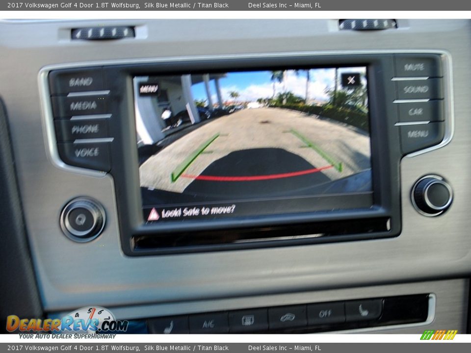 2017 Volkswagen Golf 4 Door 1.8T Wolfsburg Silk Blue Metallic / Titan Black Photo #17