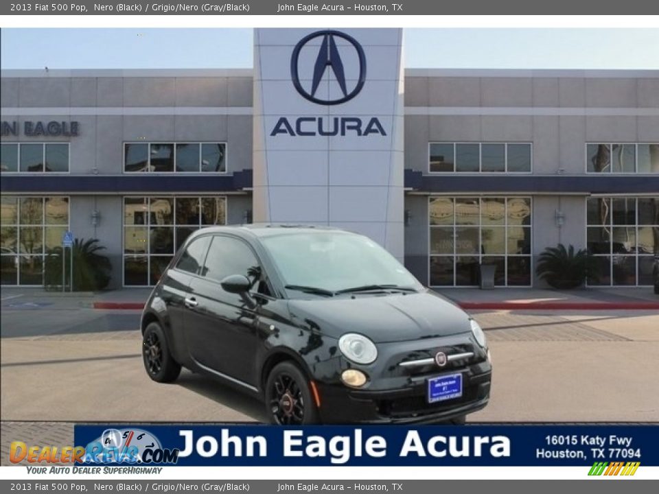 2013 Fiat 500 Pop Nero (Black) / Grigio/Nero (Gray/Black) Photo #1