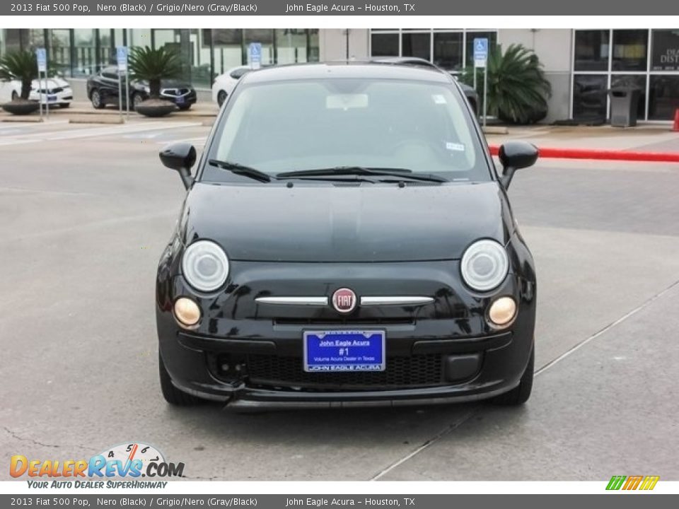 2013 Fiat 500 Pop Nero (Black) / Grigio/Nero (Gray/Black) Photo #2