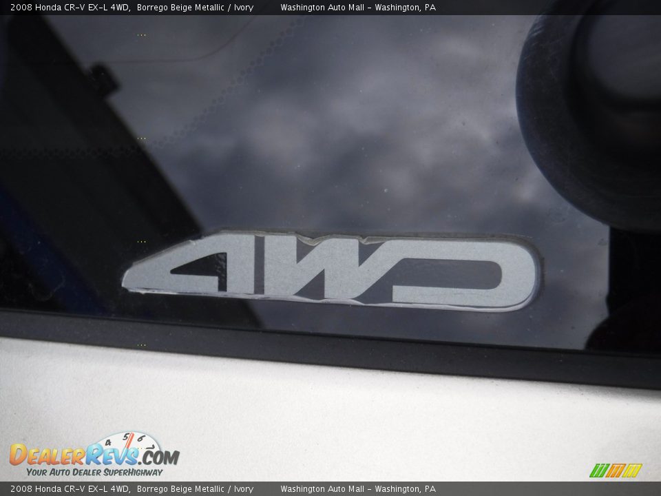 2008 Honda CR-V EX-L 4WD Borrego Beige Metallic / Ivory Photo #11