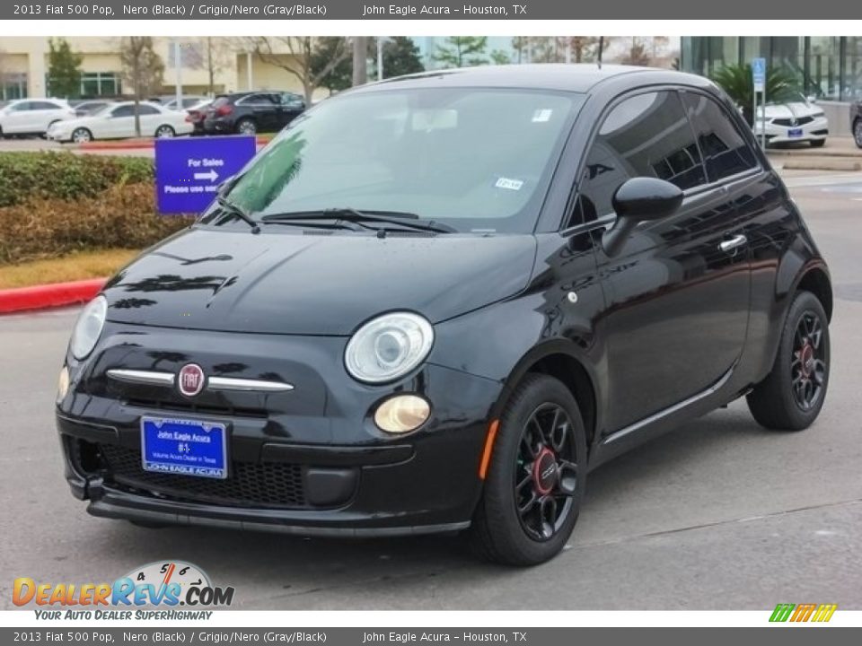 2013 Fiat 500 Pop Nero (Black) / Grigio/Nero (Gray/Black) Photo #3