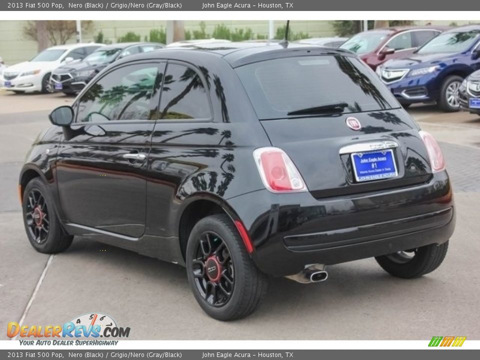 2013 Fiat 500 Pop Nero (Black) / Grigio/Nero (Gray/Black) Photo #5