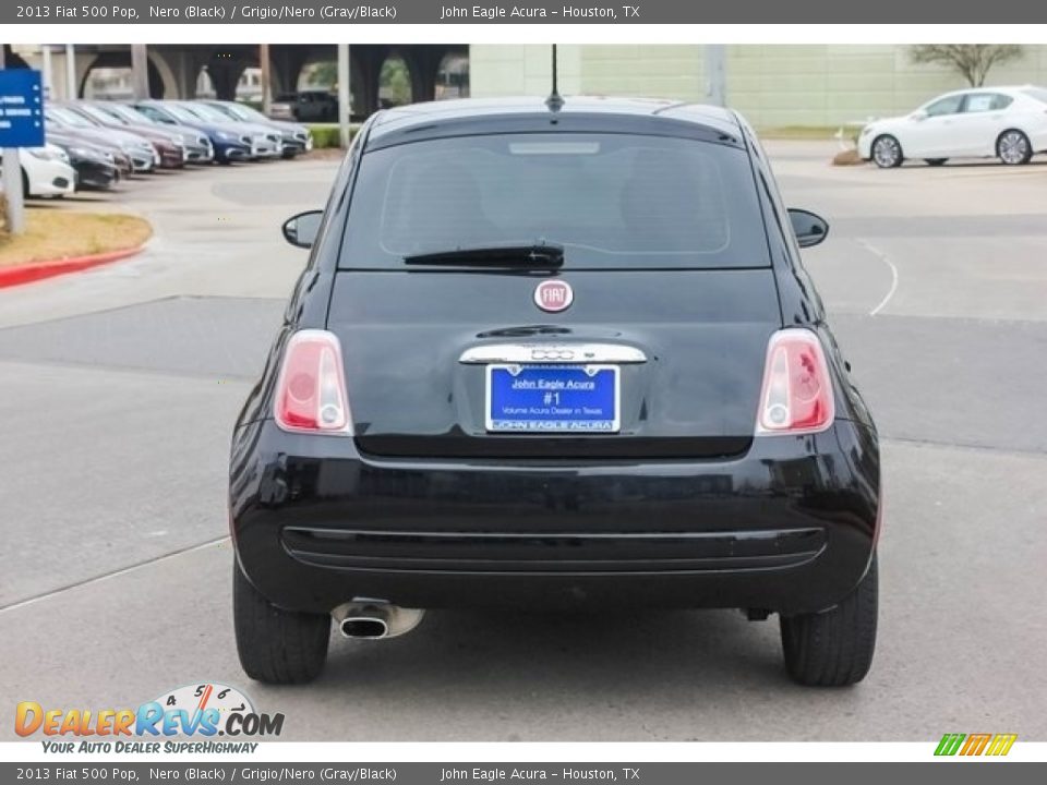 2013 Fiat 500 Pop Nero (Black) / Grigio/Nero (Gray/Black) Photo #6