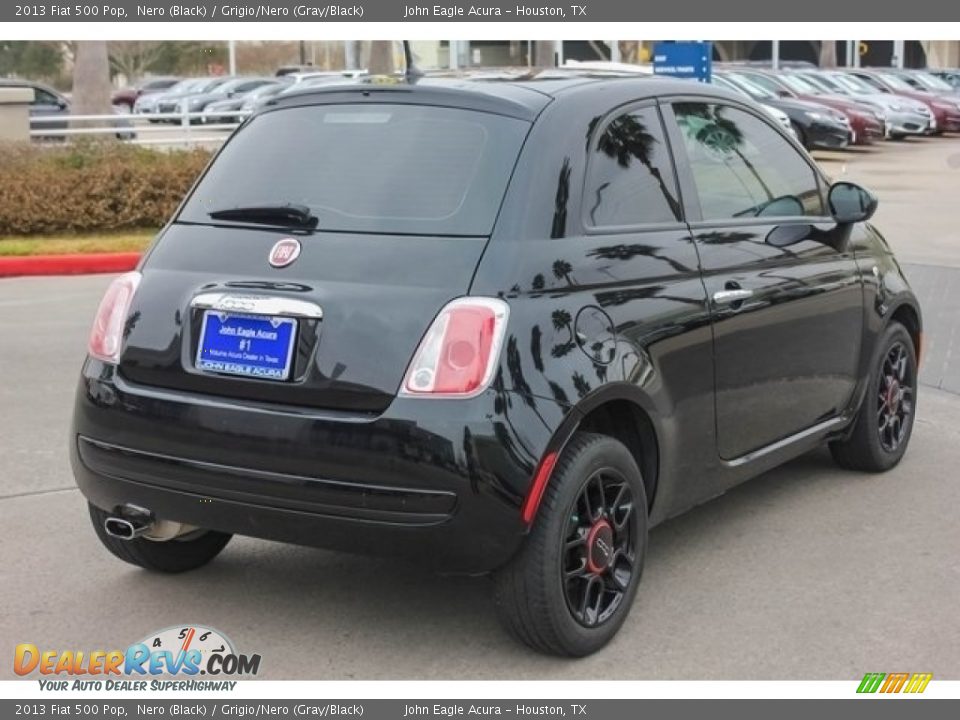 2013 Fiat 500 Pop Nero (Black) / Grigio/Nero (Gray/Black) Photo #7