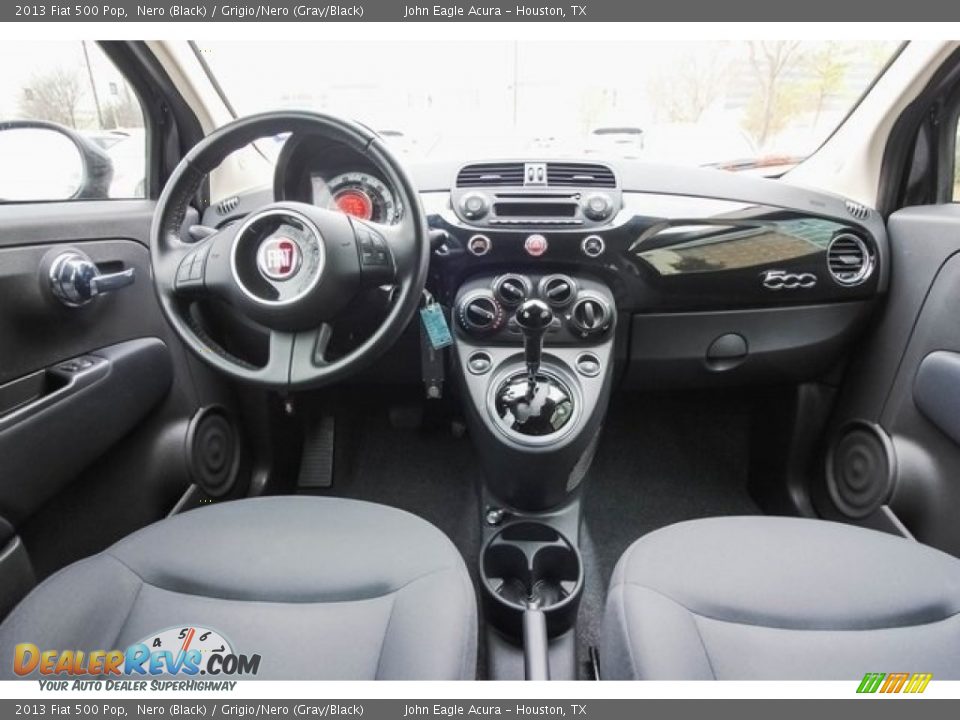 2013 Fiat 500 Pop Nero (Black) / Grigio/Nero (Gray/Black) Photo #9