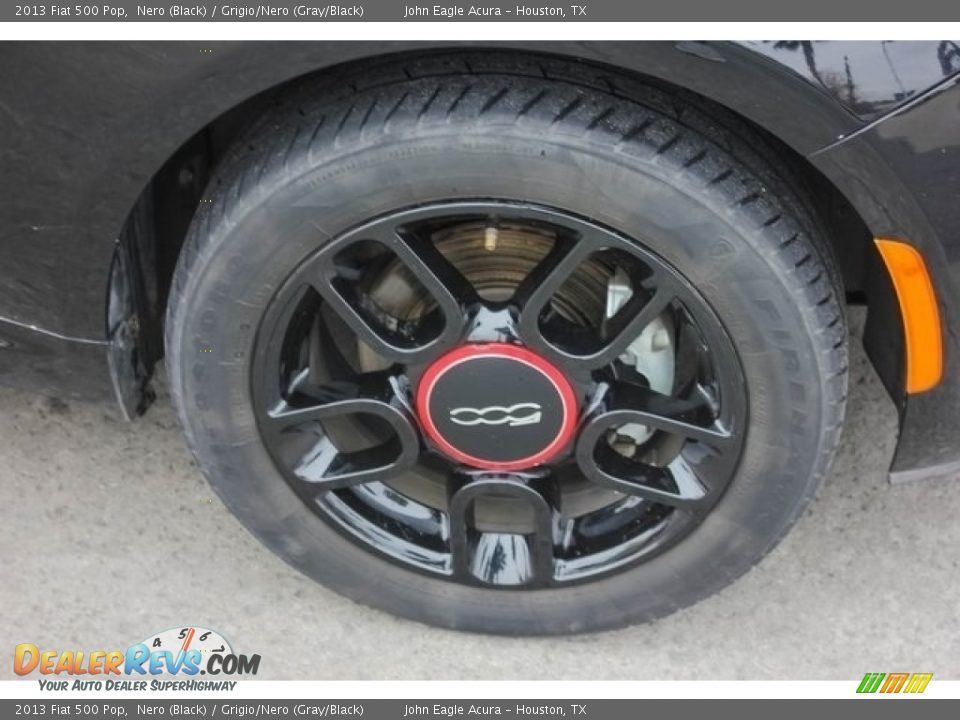 2013 Fiat 500 Pop Nero (Black) / Grigio/Nero (Gray/Black) Photo #10