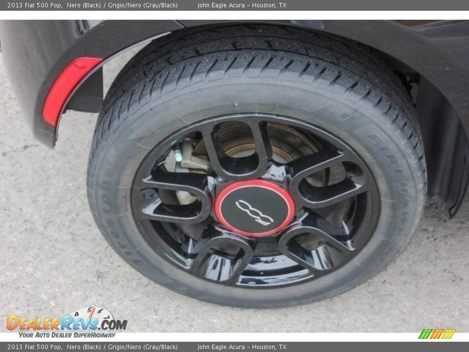 2013 Fiat 500 Pop Nero (Black) / Grigio/Nero (Gray/Black) Photo #11