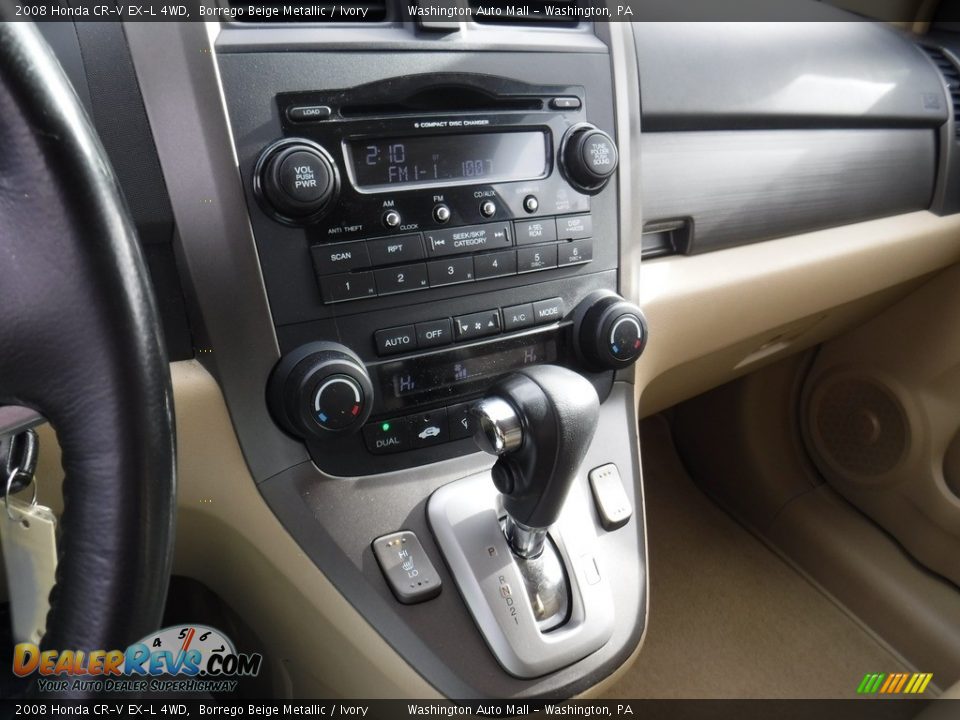 2008 Honda CR-V EX-L 4WD Borrego Beige Metallic / Ivory Photo #17