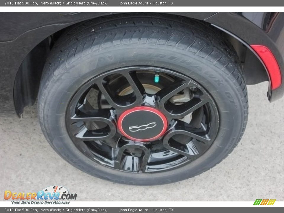 2013 Fiat 500 Pop Nero (Black) / Grigio/Nero (Gray/Black) Photo #12