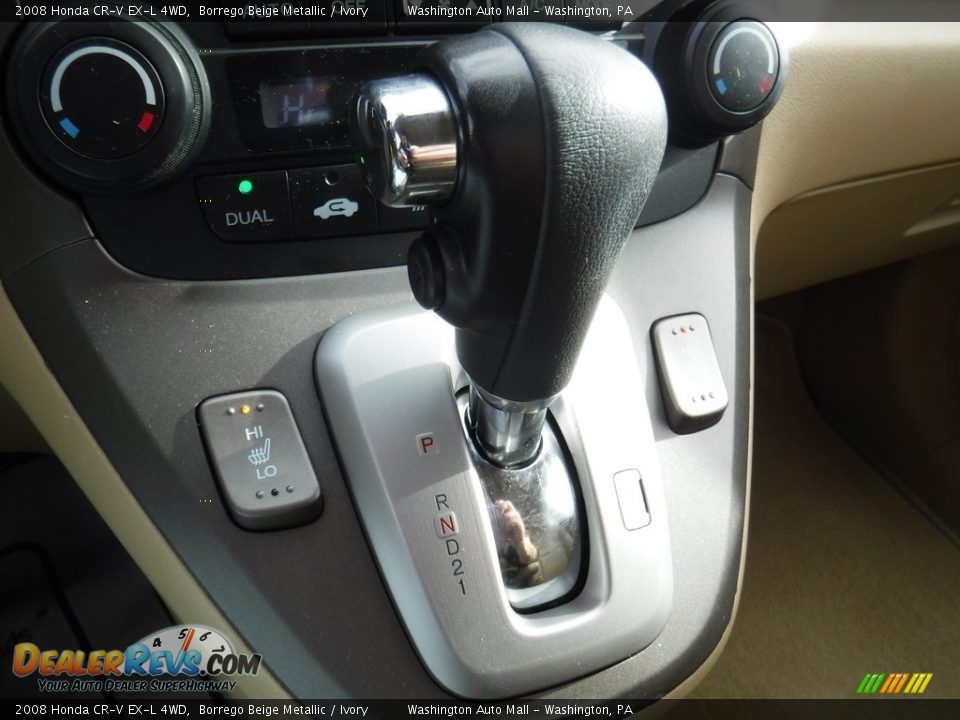 2008 Honda CR-V EX-L 4WD Borrego Beige Metallic / Ivory Photo #18