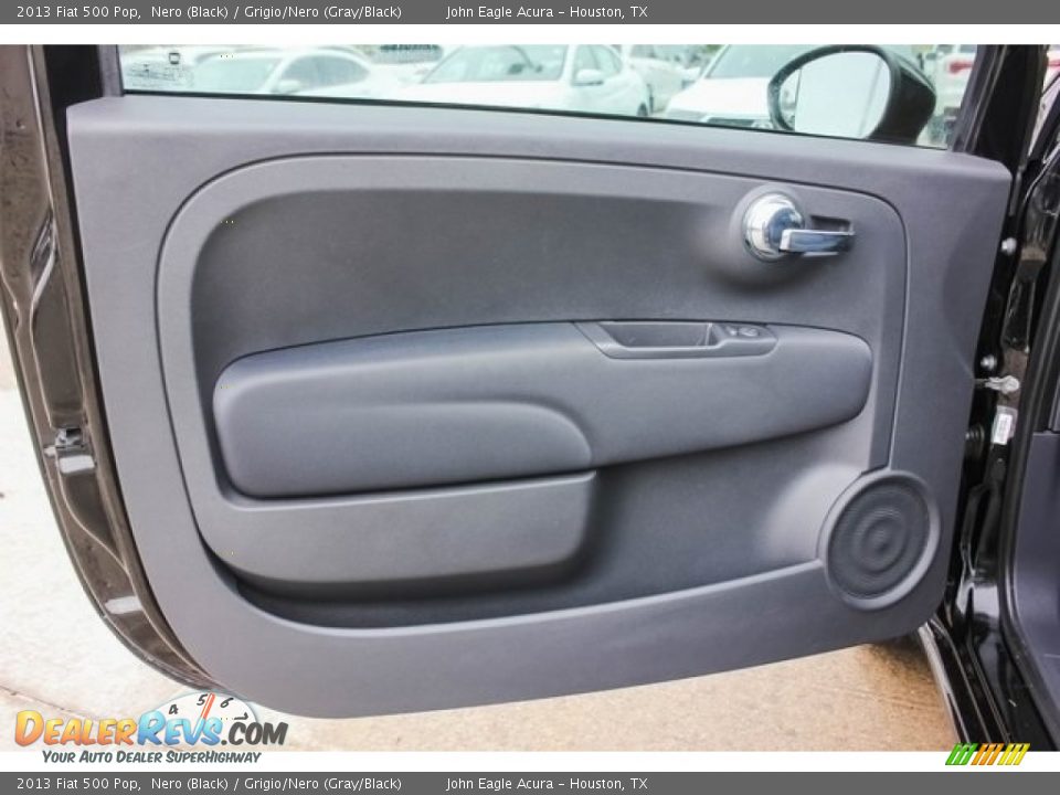 2013 Fiat 500 Pop Nero (Black) / Grigio/Nero (Gray/Black) Photo #14