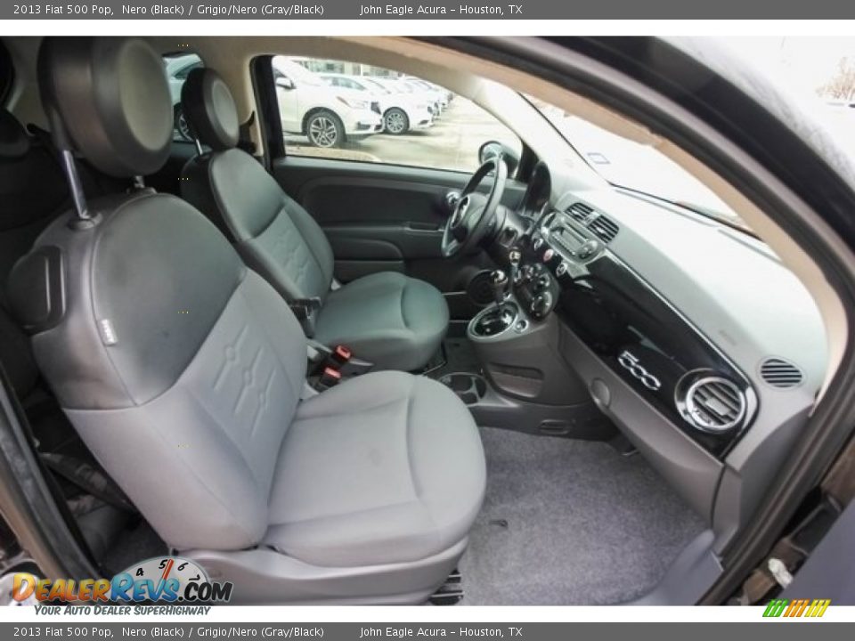 2013 Fiat 500 Pop Nero (Black) / Grigio/Nero (Gray/Black) Photo #21