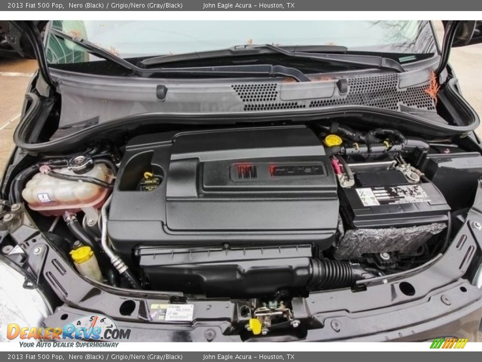 2013 Fiat 500 Pop Nero (Black) / Grigio/Nero (Gray/Black) Photo #22