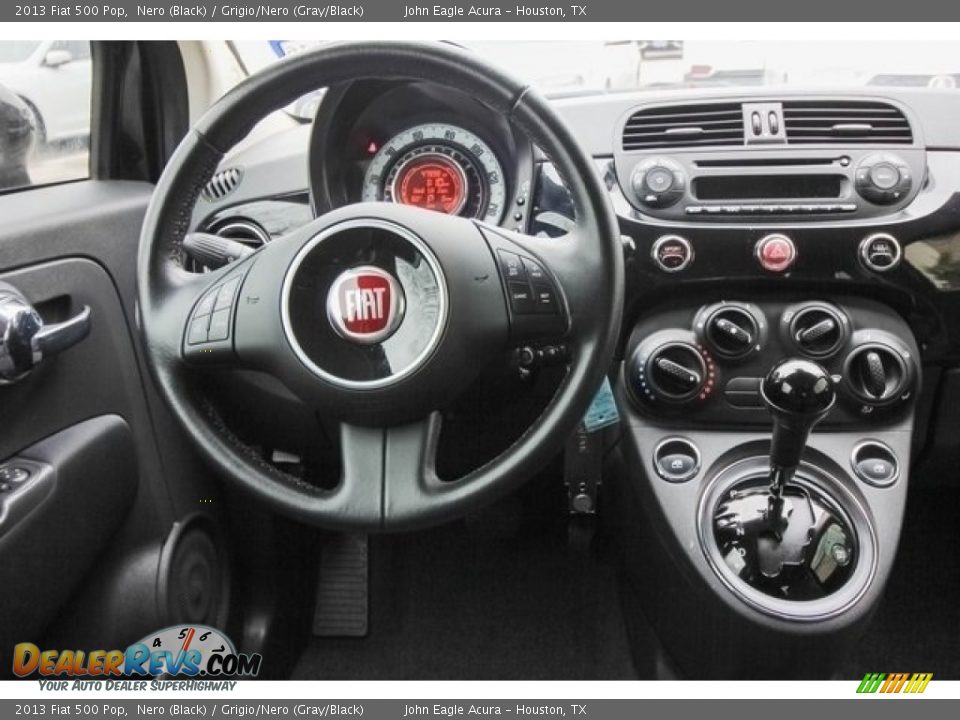 2013 Fiat 500 Pop Nero (Black) / Grigio/Nero (Gray/Black) Photo #23