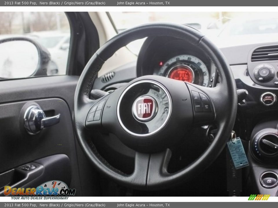 2013 Fiat 500 Pop Nero (Black) / Grigio/Nero (Gray/Black) Photo #24
