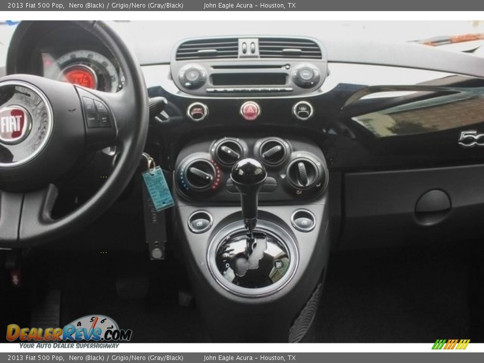 2013 Fiat 500 Pop Nero (Black) / Grigio/Nero (Gray/Black) Photo #25
