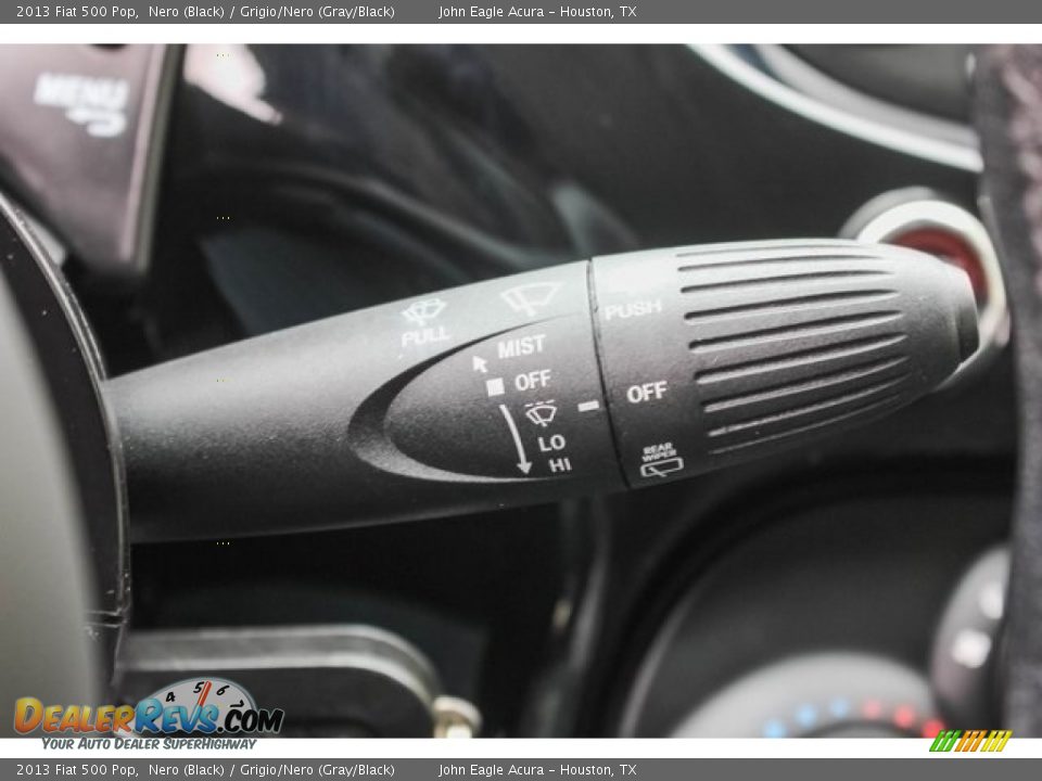 2013 Fiat 500 Pop Nero (Black) / Grigio/Nero (Gray/Black) Photo #28