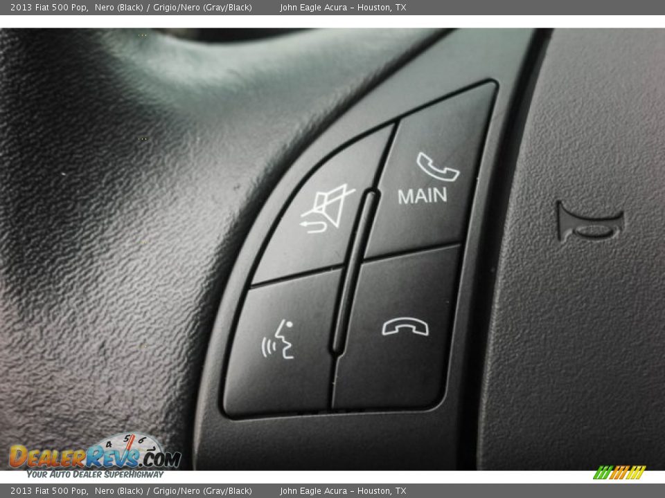 2013 Fiat 500 Pop Nero (Black) / Grigio/Nero (Gray/Black) Photo #31
