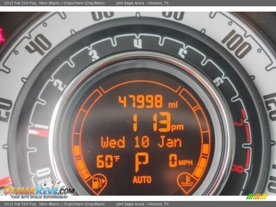 2013 Fiat 500 Pop Nero (Black) / Grigio/Nero (Gray/Black) Photo #33