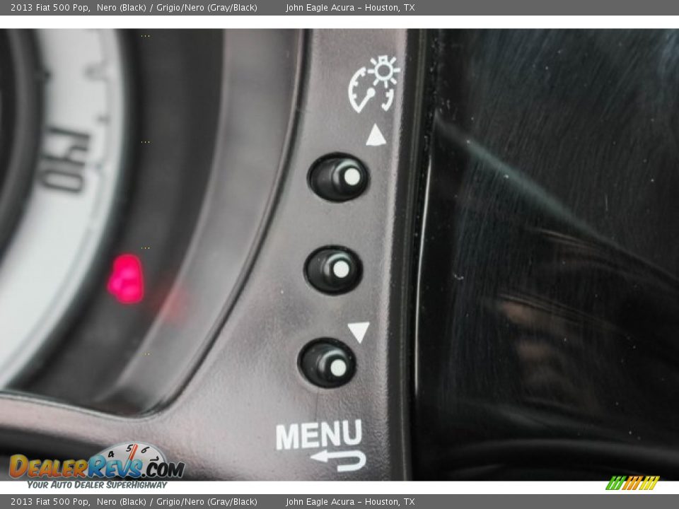 2013 Fiat 500 Pop Nero (Black) / Grigio/Nero (Gray/Black) Photo #34