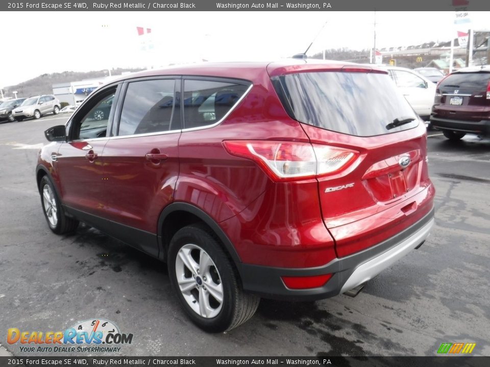 2015 Ford Escape SE 4WD Ruby Red Metallic / Charcoal Black Photo #8