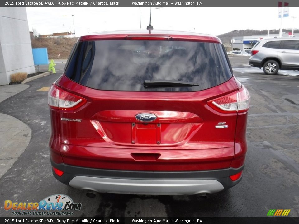 2015 Ford Escape SE 4WD Ruby Red Metallic / Charcoal Black Photo #9