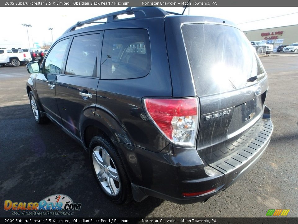 2009 Subaru Forester 2.5 X Limited Obsidian Black Pearl / Platinum Photo #2